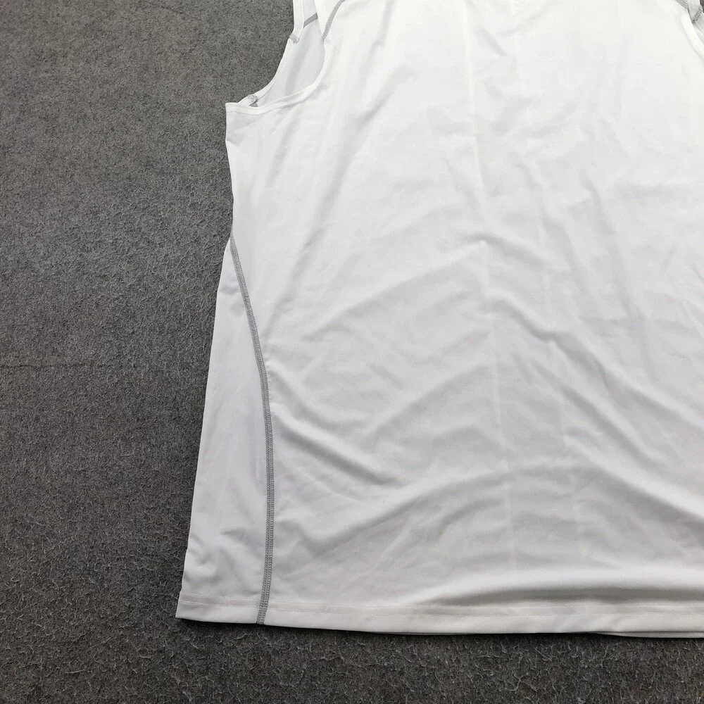 Nike Tank Top Mens XL White Pro Fitted Sleeveless Training Running Gym Athletic